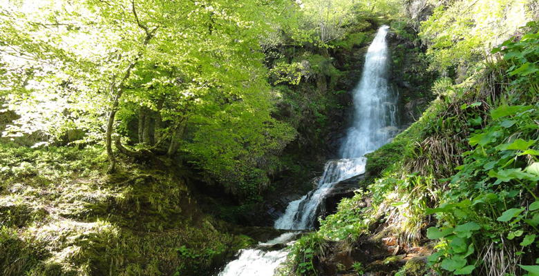 Cascada del Xiblu en Teverga
