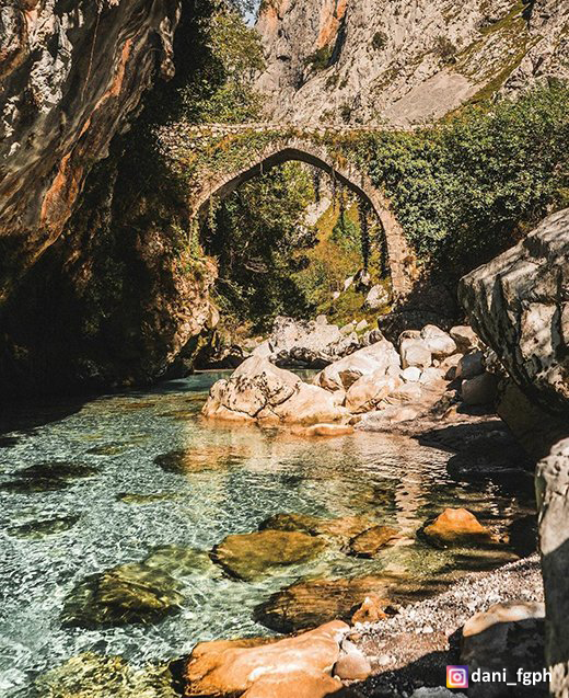 Río Cares en Poncebos (Cabrales)
