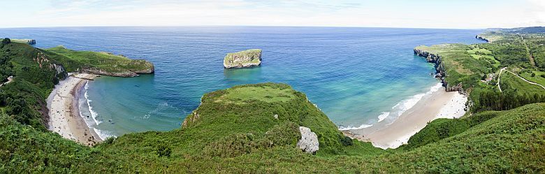 Vista panorámica desde el mirador de la Boriza (Llanes) Vista panorámica desde el mirador de la Boriza (Llanes)