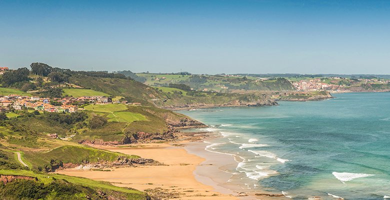 Candás y Luanco desde la Campa Torres (Gijón) ©Mampiris