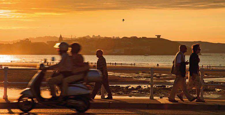 Puesta de sol en Gijón