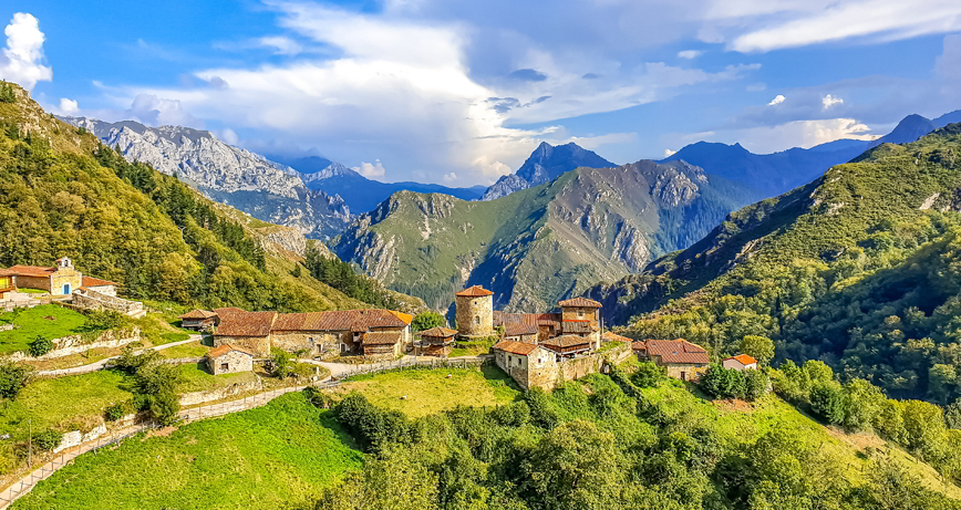 Banduxu, the medieval village of Asturias