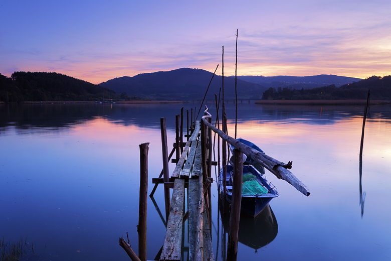 Embarcaderos en el río Nalón