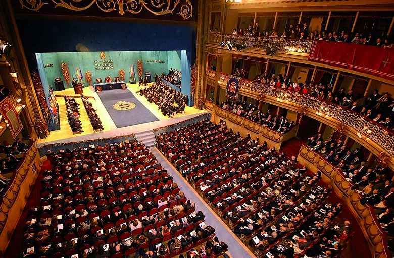 El teatro Campoamor durante la ceremonia de entrega de los Premios Princesa de Asturias