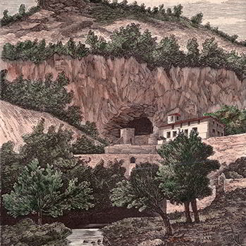 Cueva y Santuario en 1881