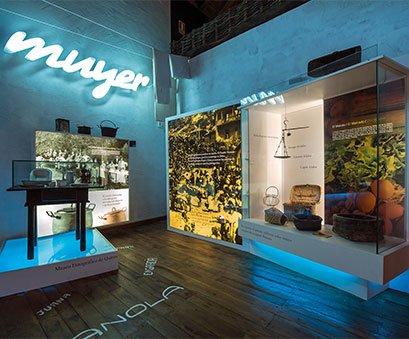 Interior of the Ethnographic Museum of Quirós where the office is located.