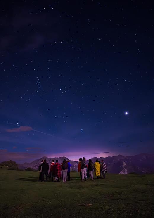 Astrotourism image in the council of Aller ©Jarascada