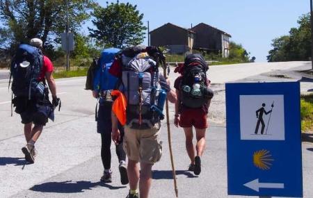 Pilgrims in Pimiango, Ribadedeva