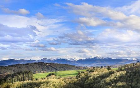 The Pilgrims' Road to Santiago de Compostela as it passes through Bourres, Tineo