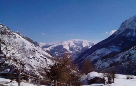 Snow-capped Ubiñas massif
