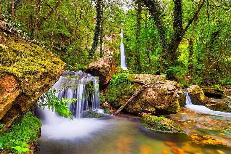 Image of the route of the Cascades of Oneta