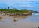 Las Cámaras beach in Celorio with calm waters.