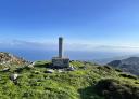 Geodesic vertex on the summit of Turbina peak with sea views