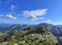 Mountain views from the top of Ibeu Peak on a clear day