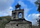 Sword with stone bells in a rural Asturian church