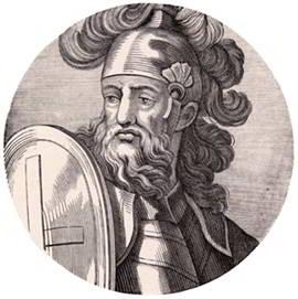 Engraving of King Pelayo