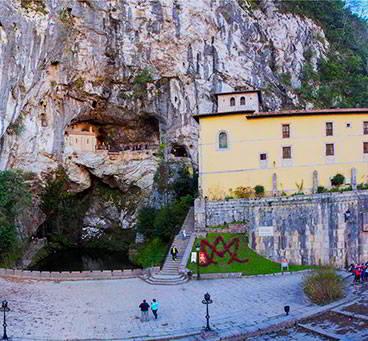 Panoramic view of the Holy Cave