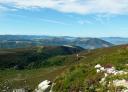 Panoramic view of the mountains and valleys of Sierra del Carondio
