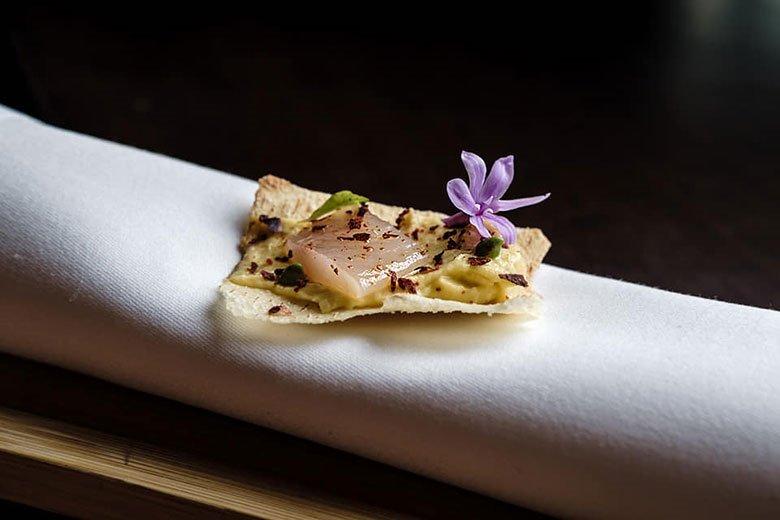 Picture of a dish prepared in the Monte restaurant (San Feliz, Lena)