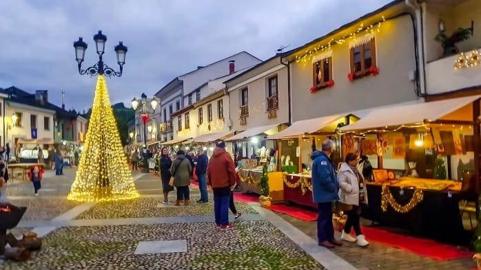 Image of the Christmas market in Piantón (Vegadeo)