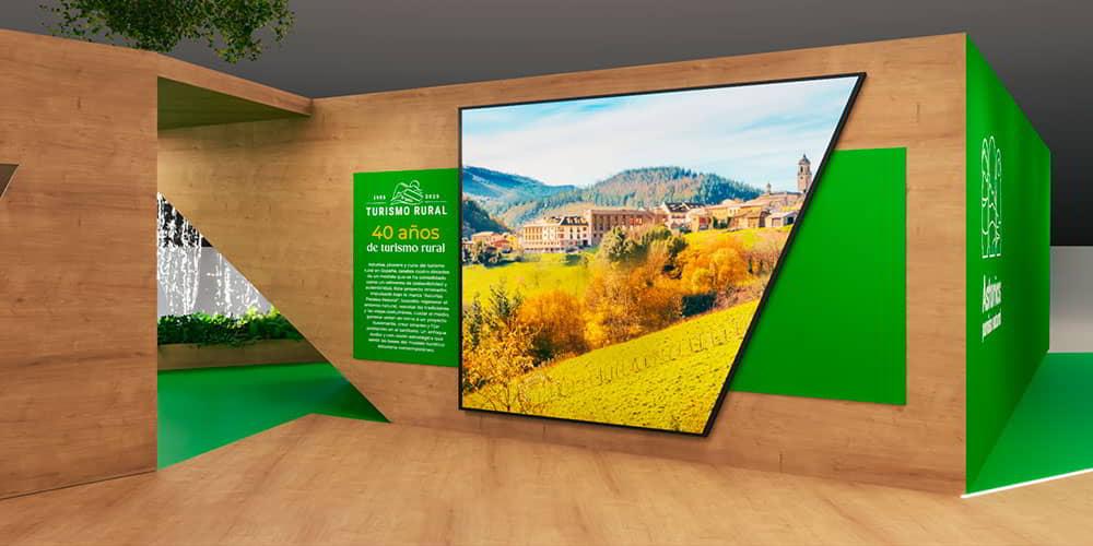 Space dedicated within the stand to the 40th anniversary of rural tourism.