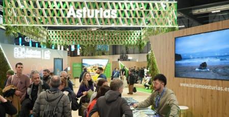 Imagen Asturias duplica en Fitur su actividad  empresarial y consolida su estand como centro  de negocios del sector turístico