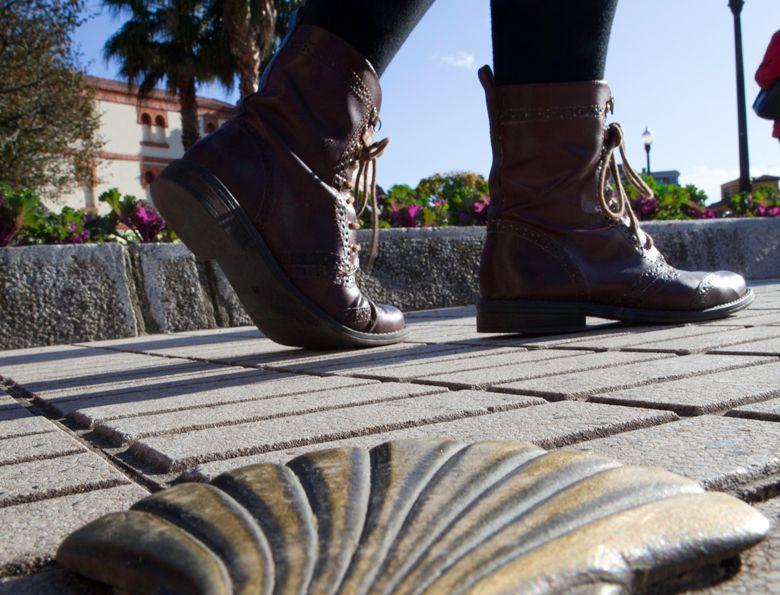 Bild von Stufen auf dem Jakobsweg