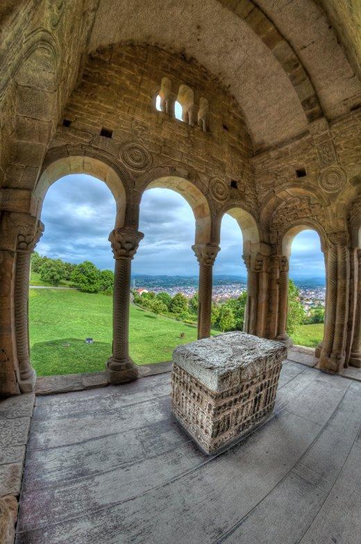 View of Oviedo/Uviéu from Santa María del Naranco