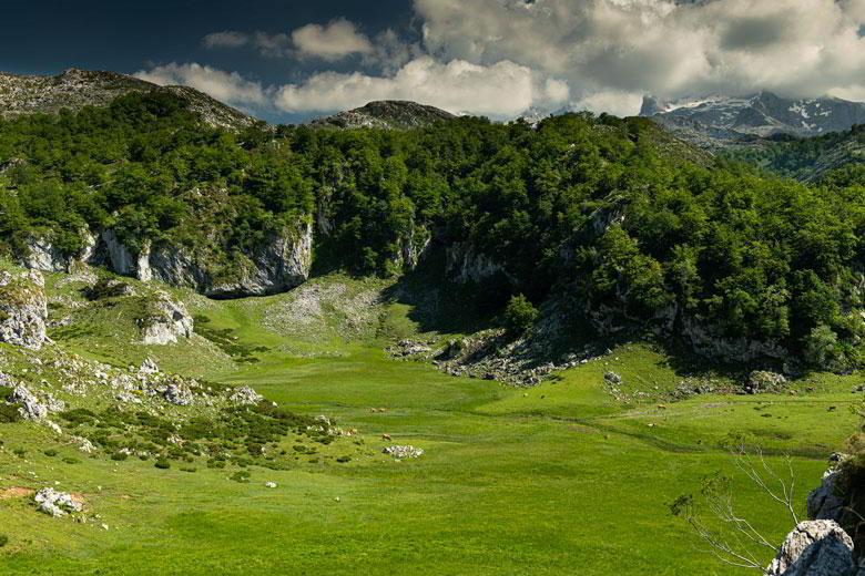 Panoramic photo of the Vega del Bricial.