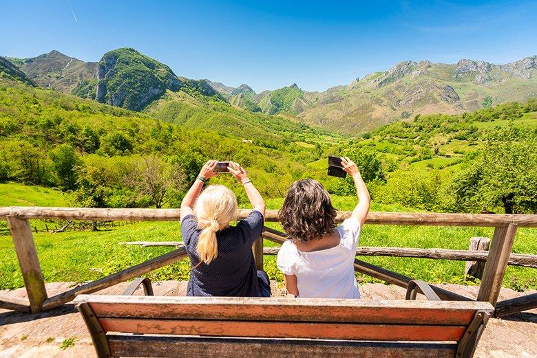 Picture of a view of the Redes Natural Park from Llaínes/Ladines (Sobrescobio)