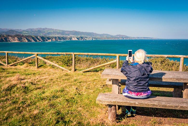 Image of the views from Cabo Busto (Valdés)