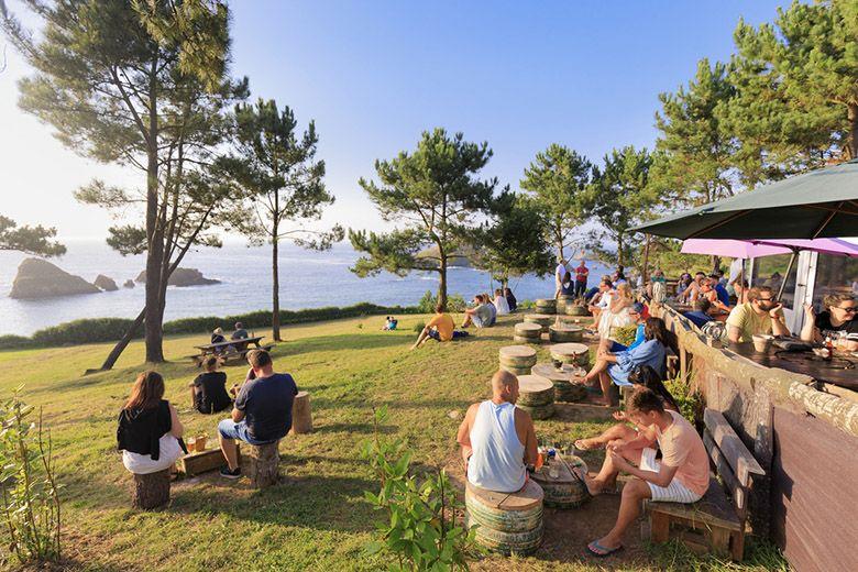 Image de la zone récréative de la plage de Porcía (El Franco)