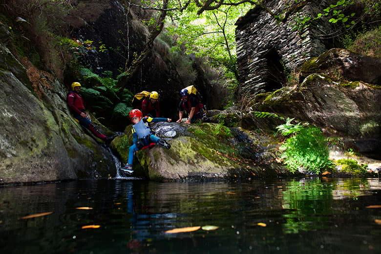 Image of canyoning in Riofrío (Boal)