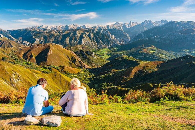 Picture of the panoramic view from the Tebrandi sheepfold