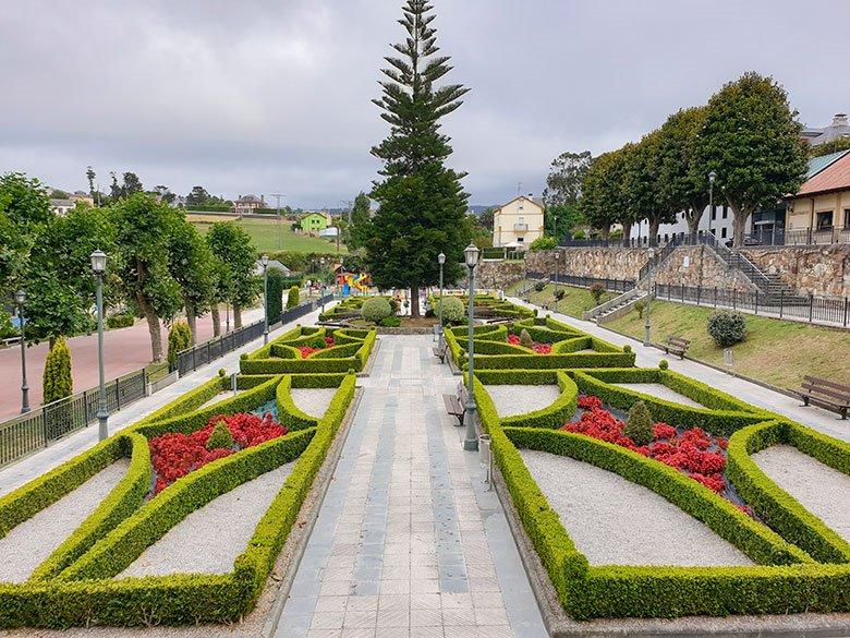 Imagen del Parque Benigno Blanco en Puerto de Vega (Navia)