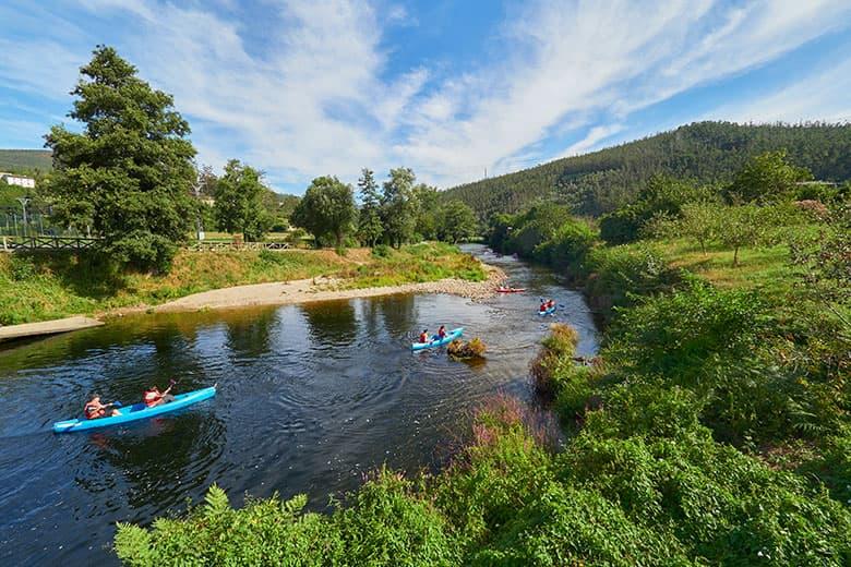 Image of canoeing down the Eo river