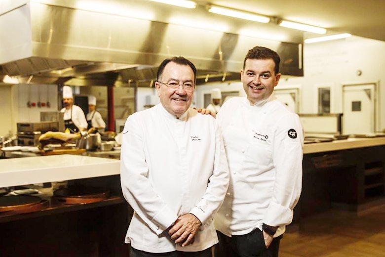 Image of the chefs Pedro and Marcos Morán in their restaurant Casa Gerardo.