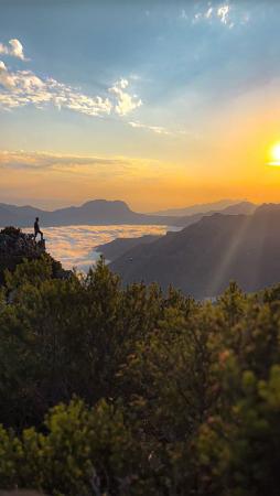 Cascayón Peak in the surroundings of Lake Ubales