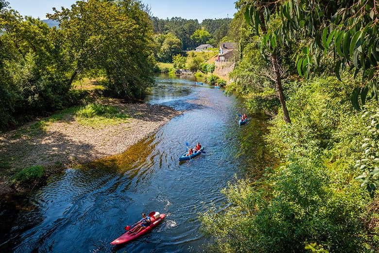 Image of the canoe descent on the Eo river