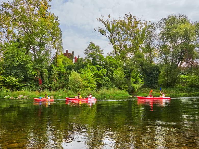 Image of the canoe descent on the Nalón river