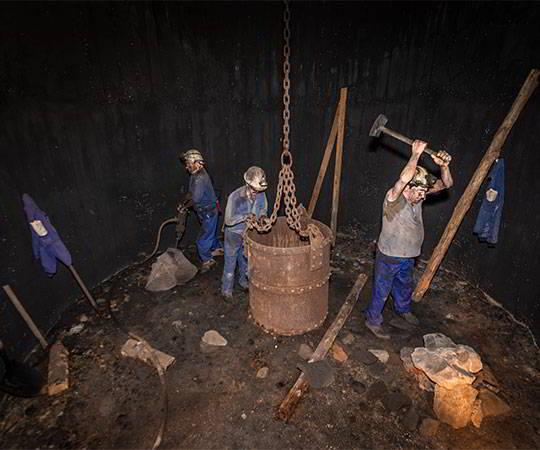 Photo of the interior of the Museum of Mining and Industry - MUMI (San Martín del Rey Aurelio).