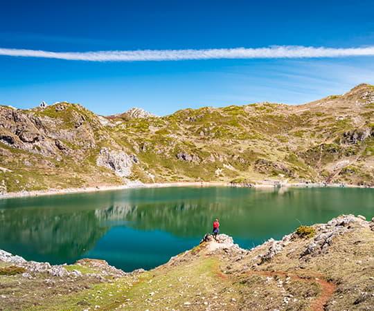 Imagen del Lago Negro o de Calabazosa en el concejo de Somiedo.